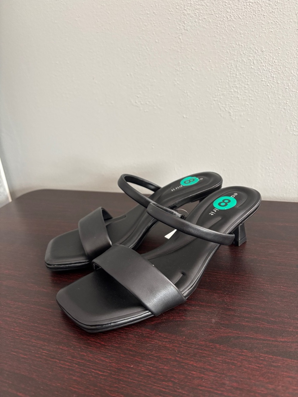 Easy Spirit Black Strappy Heels